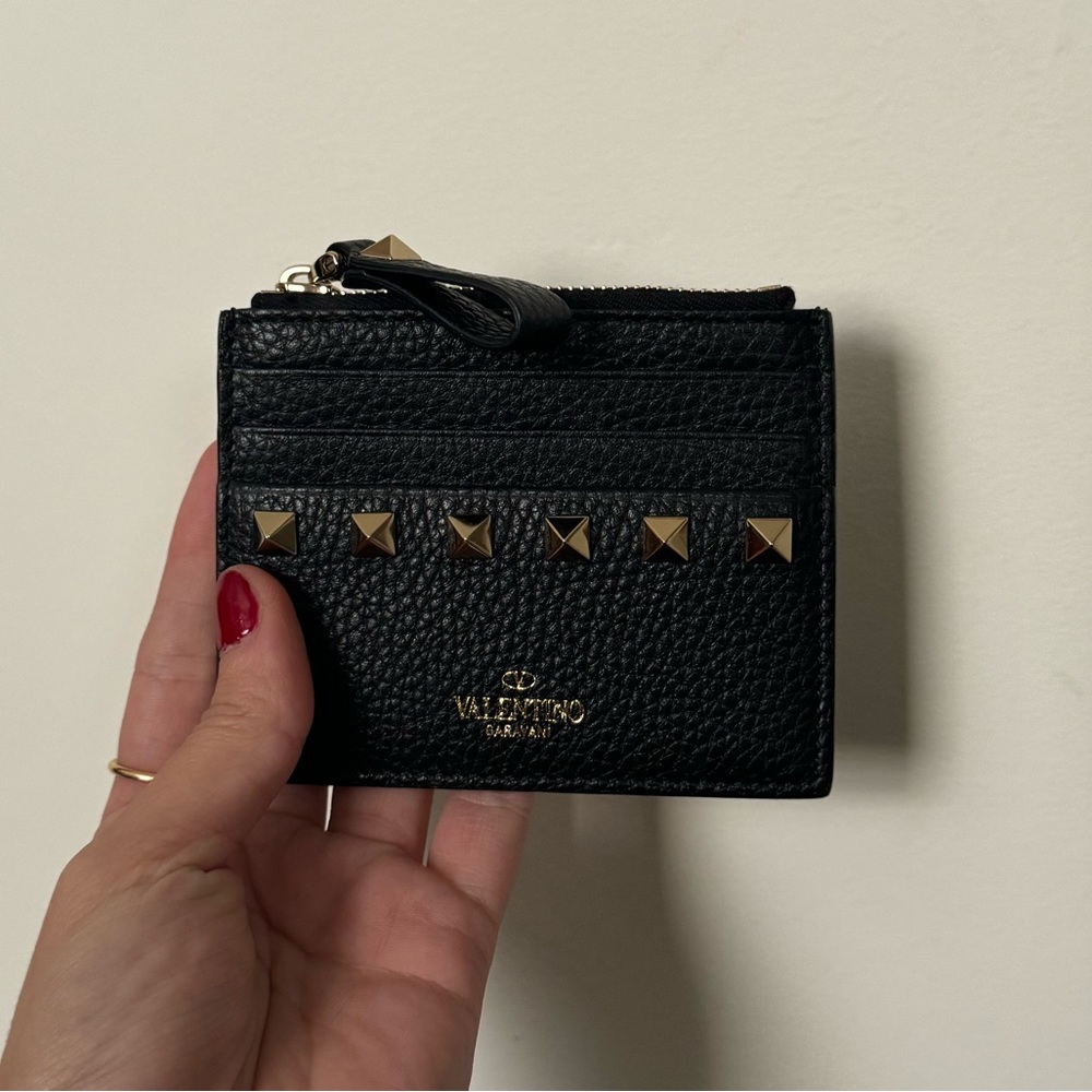 Valentino zippered card holder